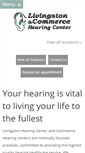 Mobile Screenshot of livingstonhearing.com